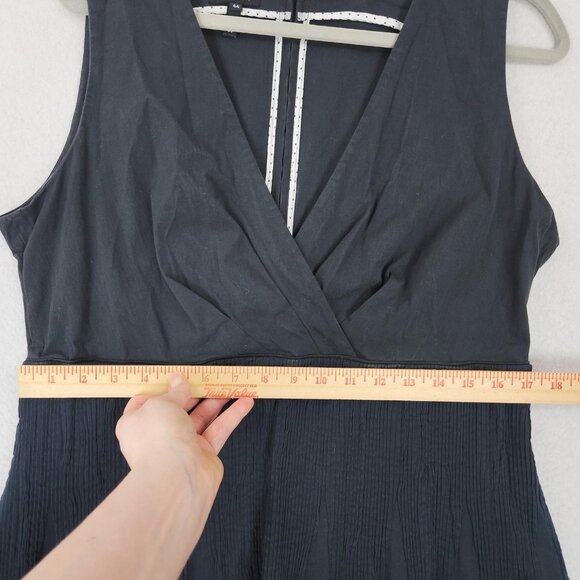 Escada Dress Womens 44 US 14 Faded Black Sleeveless V Neck Bubble Hem Sport - Picture 4 of 13